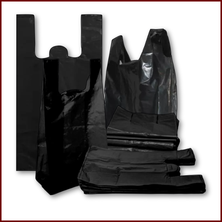 Sacola Reciclada Preta